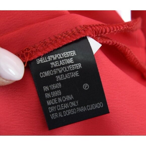 Cremieux Sz 4 Red Ruffle Bell Sleeve Shift Dress S Daniel Nordstroms - Picture 8 of 8